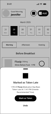 Cura wireframe for dose confirmation